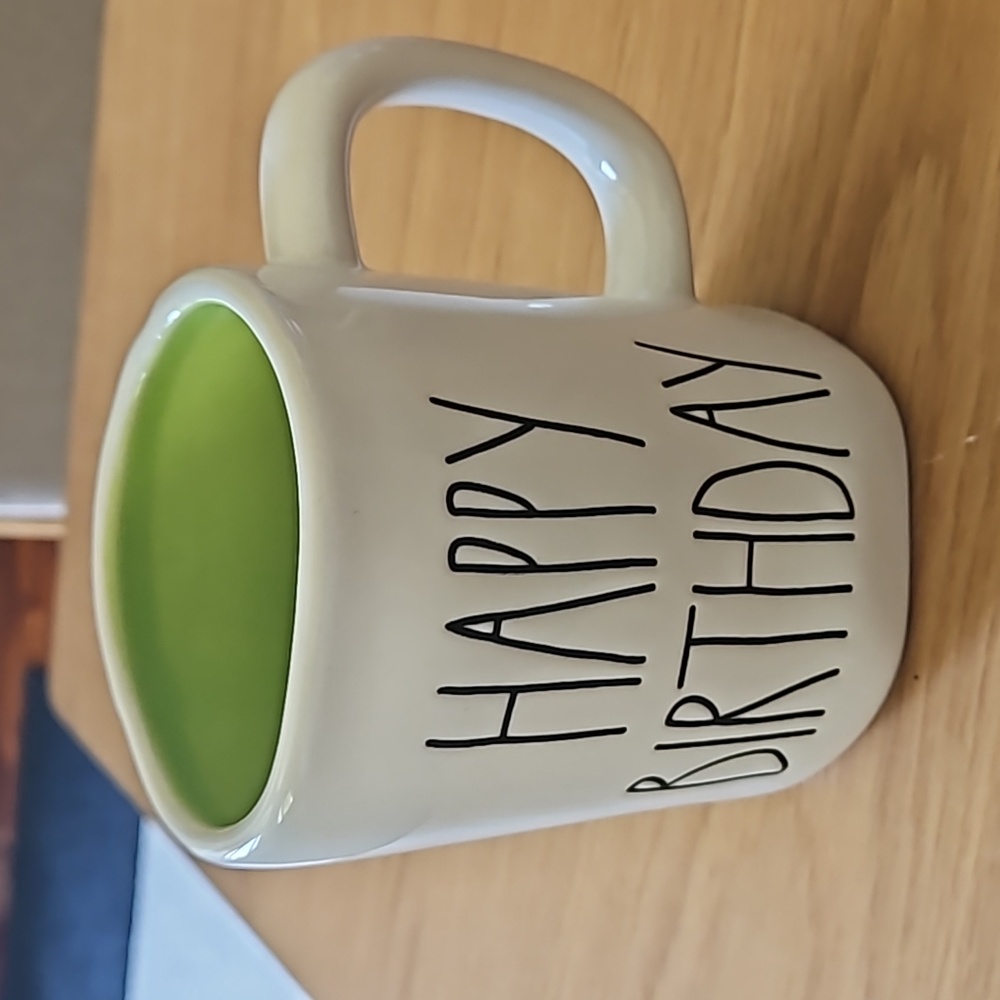 Rae Dunn Happy Birthday mug